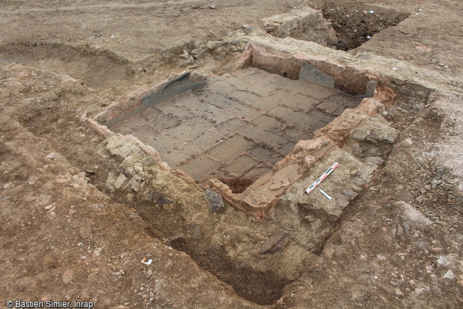 Le pédiluve des thermes de Langrolay-sur-Rance (Côtes-d'Armor), 2016