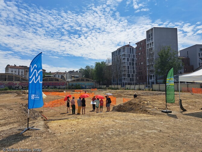 Porte ouverte organisée dans le cadre des Journées européennes de l'Archéologie  sur le site d'Ivry-sur-Seine (Val-de-Marne).