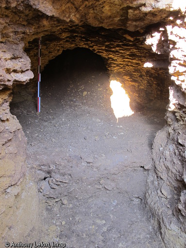 Galerie centrale du souterrain, Bourguébus (Calvados), 2013.